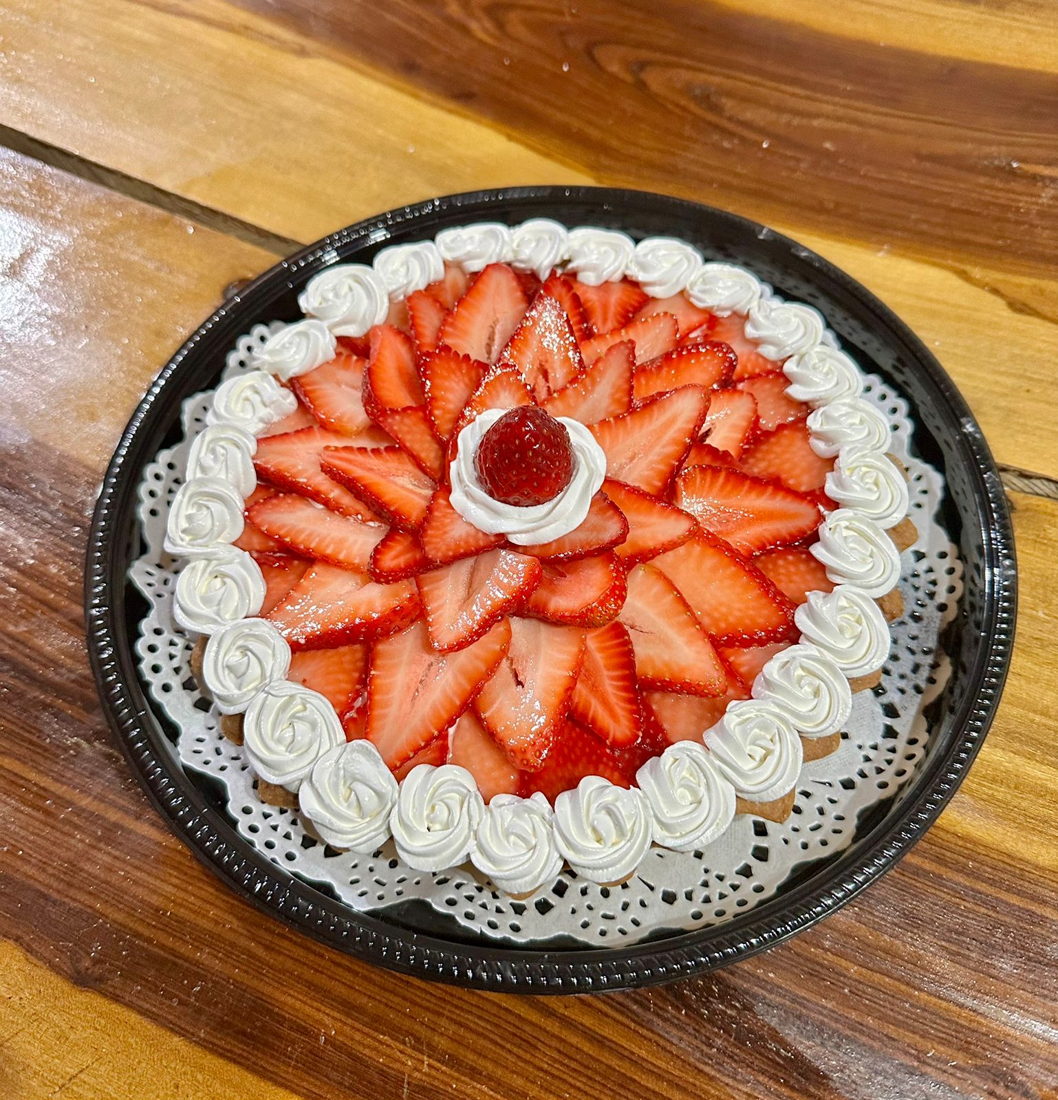 Tarta de frutilla artesanal